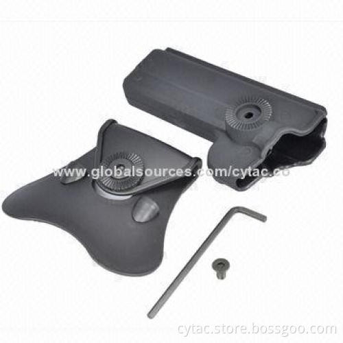 Tactical 1911 Handgun Paddle Holster, Right Hand, Black Color, in Polymer Materials